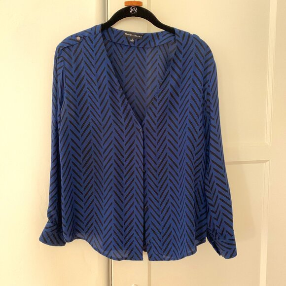 Madewell et Sézane Silk Button Blouse - Picture 1 of 5